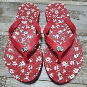 Coach Abbigail Flip Flops Size 6